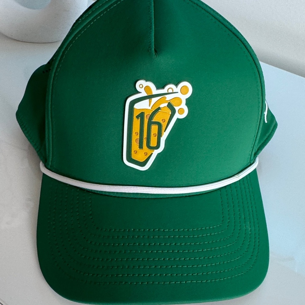 Branded Bills Waste Management Snapback Cap with Green Undervisor